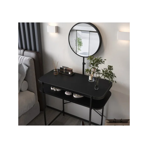 Coiffeuse en Métal avec Miroir Déplaçable Coiffeuse industrielle