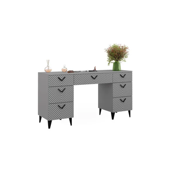 Coiffeuse Grise Graphique Moderne Coiffeuse moderne Coiffeuse maquillage Coiffeuse femme Coiffeuse chambre