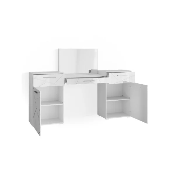 Coiffeuse table maquillage blanc brillant Table manucure Coiffeuse femme Coiffeuse chambre