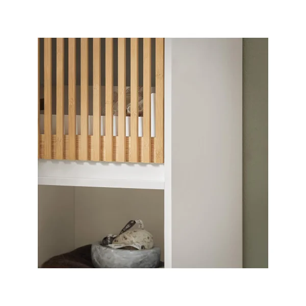 Colonne de Salle de Bain Meuble de Rangement Salle de Bain avec 2 Portes, 1 Compartiment