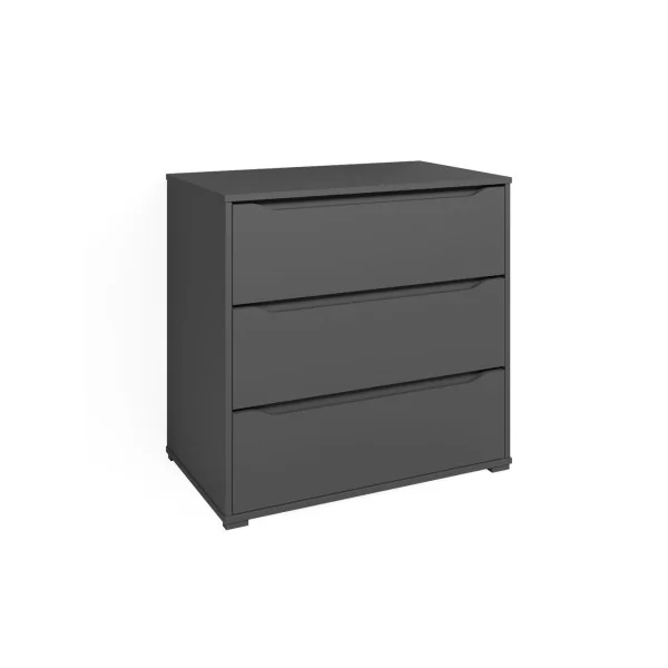 Commode anthracite 3 tiroirs Commode moderne Commode chambre Commode salle à manger