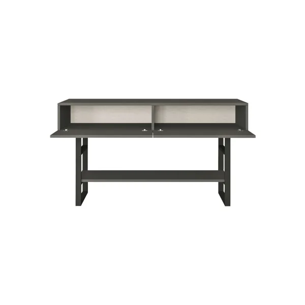 Console Anthracite Tendance Métal Table d'Entrée Console de Salon Moderne