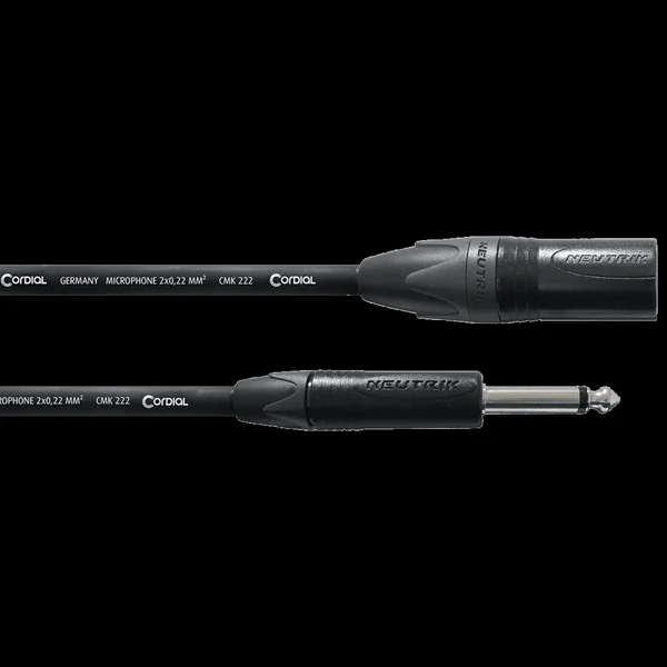 Cordial Câble audio XLR mâle/jack mono 2,5 m