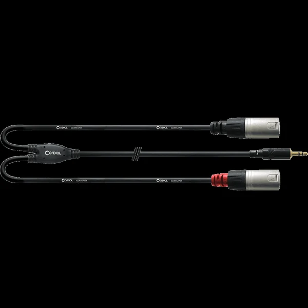 Cordial Câble Y bretelle minijack stéréo/2 XLR mâle 3 m