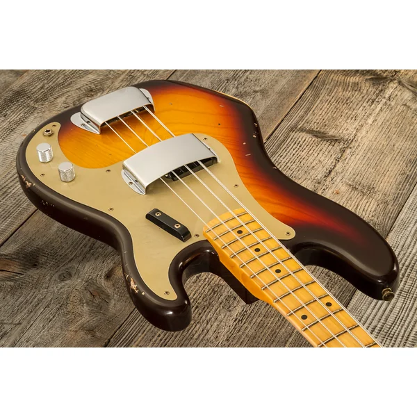 Custom Shop 1958 Precision Bass #CZ578373 - relic chocolate 3-color sunburst