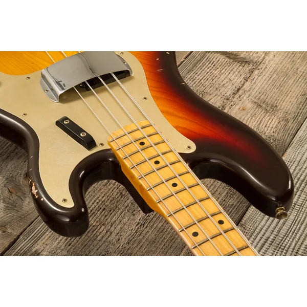Custom Shop 1958 Precision Bass #CZ578373 - relic chocolate 3-color sunburst