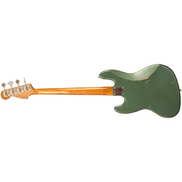 Custom Shop 1963 Jazz Bass #R135891 - relic sherwood green metallic