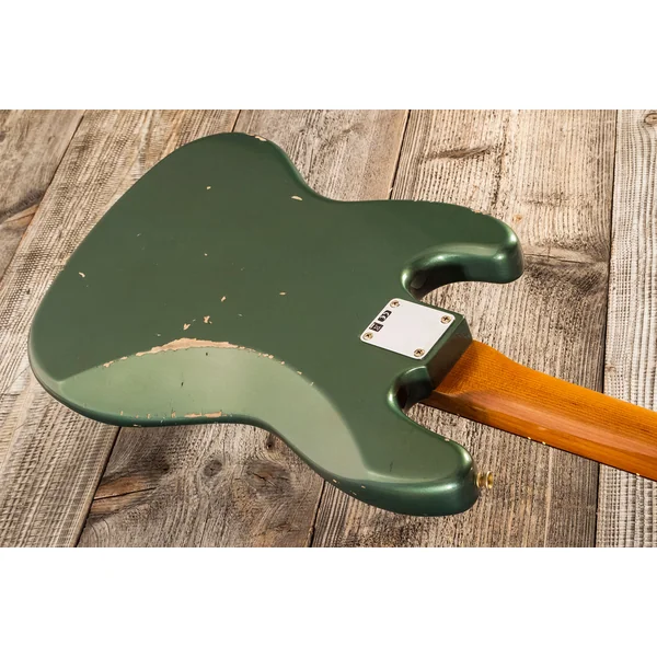 Custom Shop 1963 Jazz Bass #R135891 - relic sherwood green metallic