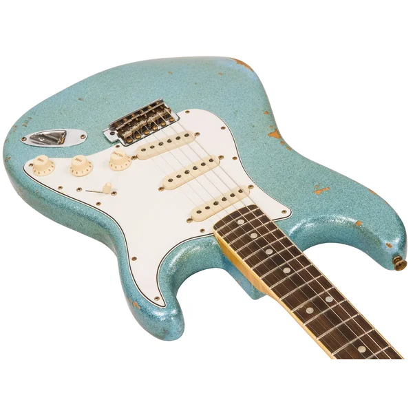 Custom Shop 1965 Stratocaster #CZ548544 - relic daphne blue sparkle