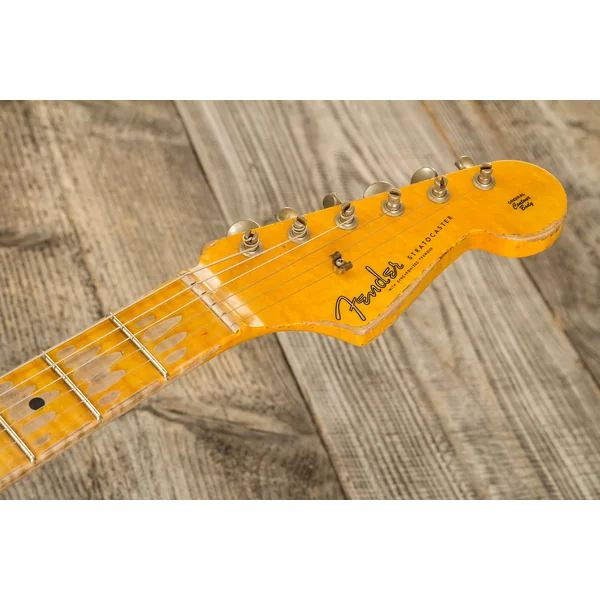 Custom Shop Red Hot Stratocaster #CZ584115 - super heavy relic white blonde
