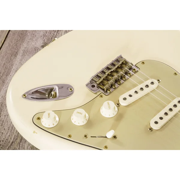 Custom Shop Stratocaster 1959 Masterbuilt D.Brown #R143697 - journeyman relic vintage white