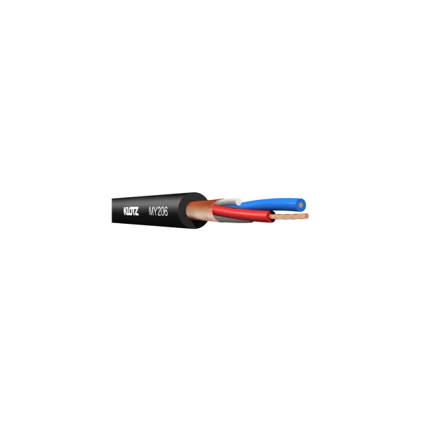 Câble micro extra souple PVC noir KLOTZ 2 x 0.22 mm² - bobine de 100 m