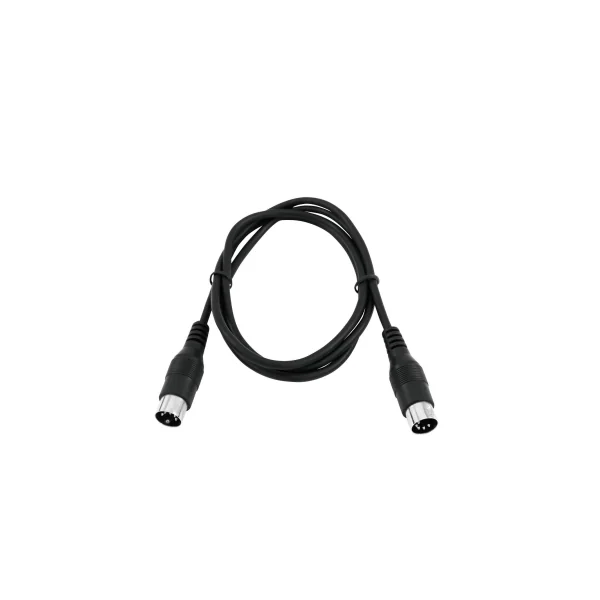 Câble midi noir DIN 5 pôles mâle mâle 3m