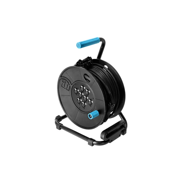 Câble multipaire sur touret 8 XLR mâle vers femelle longueur 15m