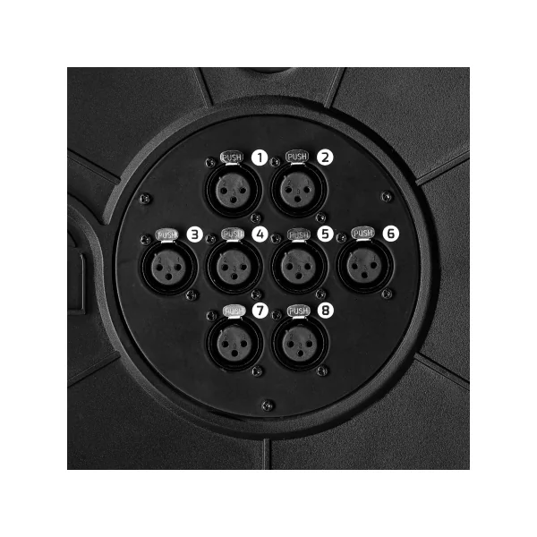 Câble multipaire sur touret 8 XLR mâle vers femelle longueur 30m