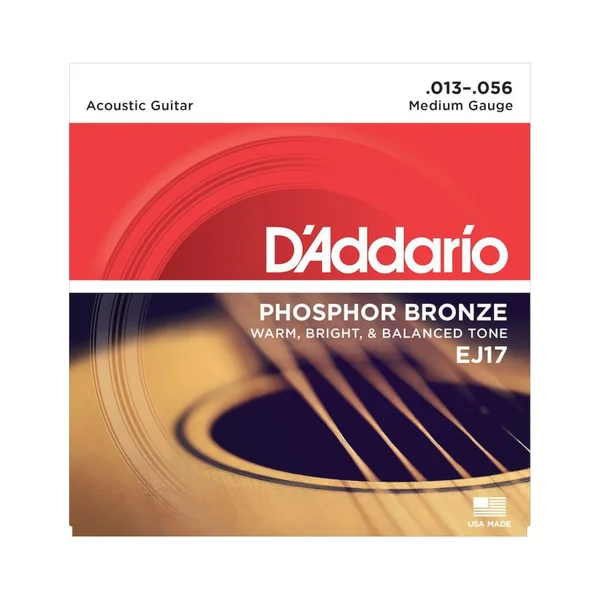 D'Addario EJ17 Cordes Acoustiques Phosphore Bronze 13/56