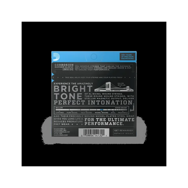 D'Addario EXL125 Cordes Electriques Nickel 09/46