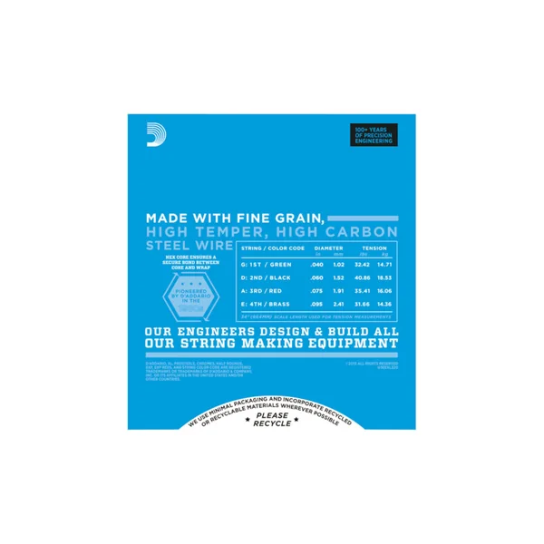 D'Addario EXL220 cordes basses nickel 40/95