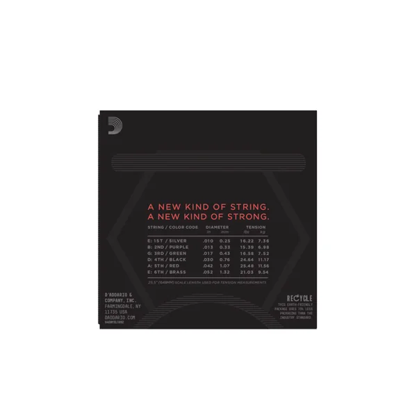 D'Addario NYXL1052 Cordes Electriques Nickel 10/52