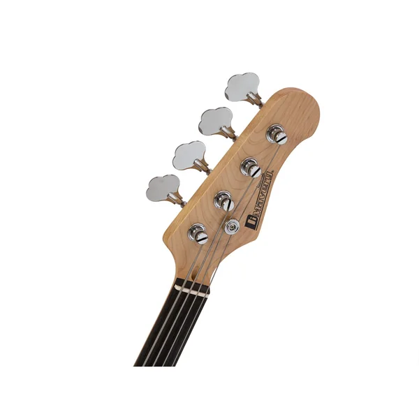 DIMAVERY Basse électrique MM-501, sans frettes, nature