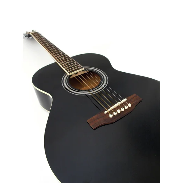 DIMAVERY Guitare folk AW-303 noire