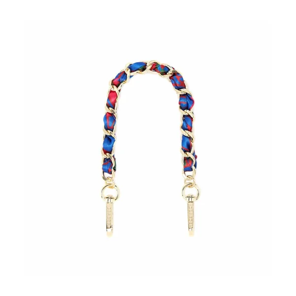 Dragonne de Téléphone courte - Foulard Rouge et Bleu - 31 x 1 cm - DRAEGER