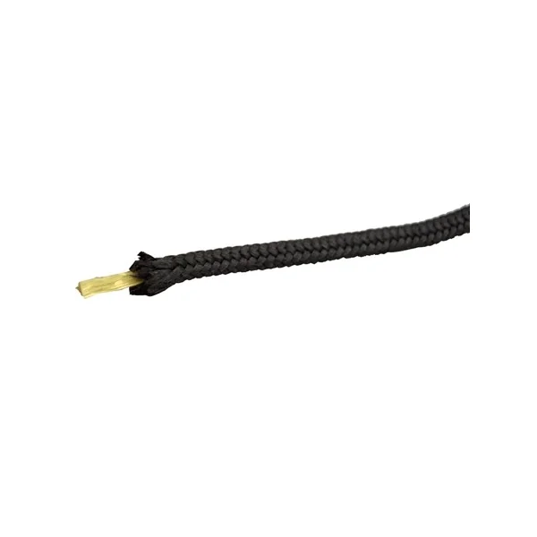 Drisse polyester préétirée noire 6 mm x 100 m (+/-5% en longueur)