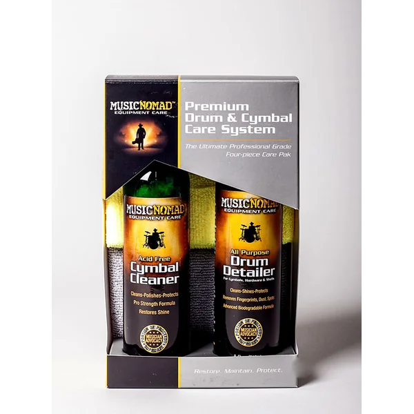 Drum & cymbal care system