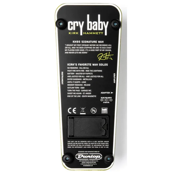 Dunlop KH95 Kirk Hammett Cry Baby Wah