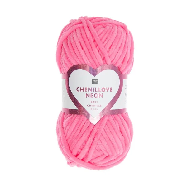 Découvrez la Douceur de la Pelote Velours Creative Chenillove Néon 50GR de Rico Design