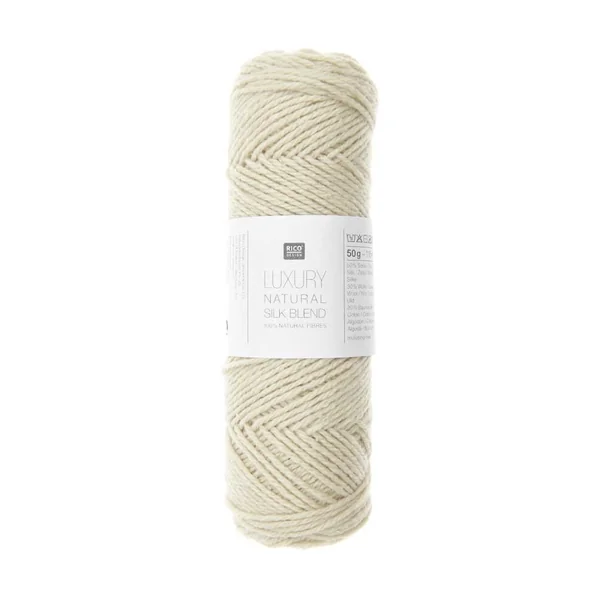 Découvrez la Pelote de Laine et Soie Luxury Natural Silk Blend de Rico Design : Douceur et Luxe pour Vos Créations Estivales