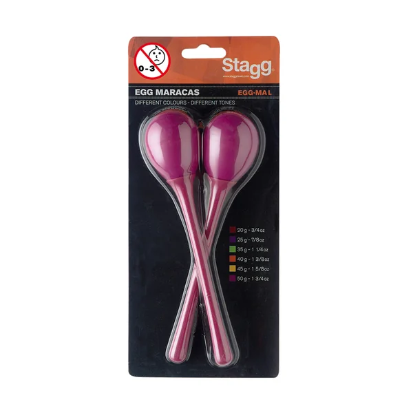 Egg Maracas Long Magenta
