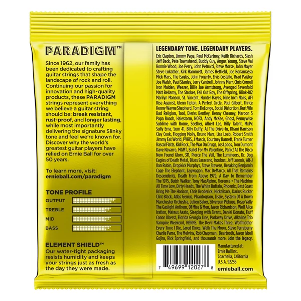 Electric (6) 2027 Paradigm Beefy Slinky 11-54 - set of strings