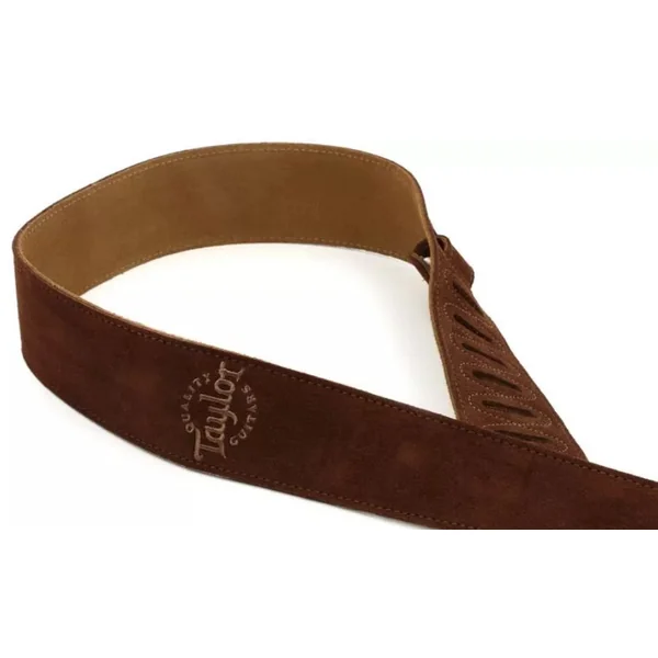 Embroidered Suede Guitar Strap 2.5 inch - Chocolate- 4400-25