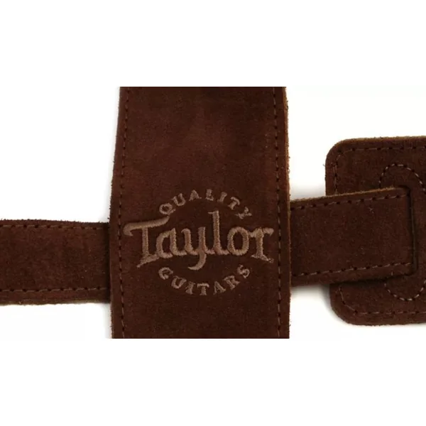 Embroidered Suede Guitar Strap 2.5 inch - Chocolate- 4400-25