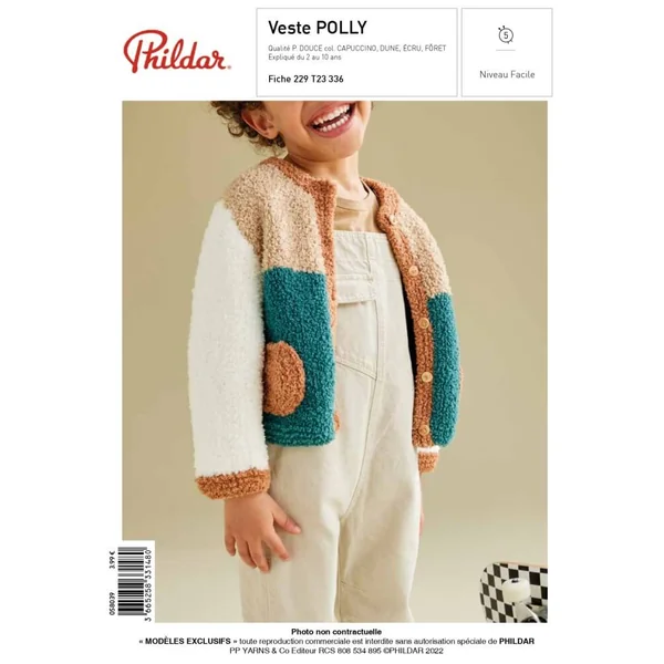 E-MODELE ENFANT - VESTE POLLY - PHILDAR