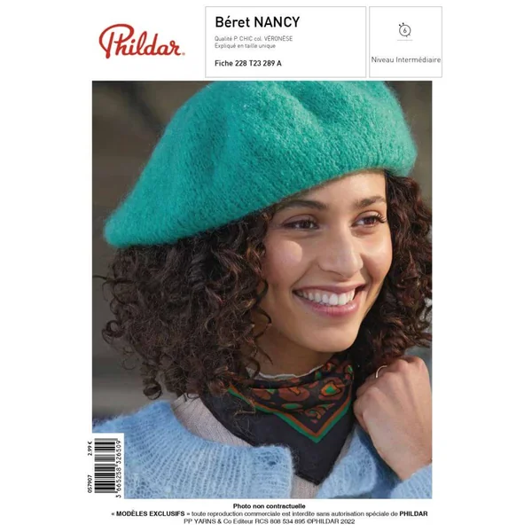 E-MODELE FEMME - BERET NANCY - PHIL CHIC - PHILDAR