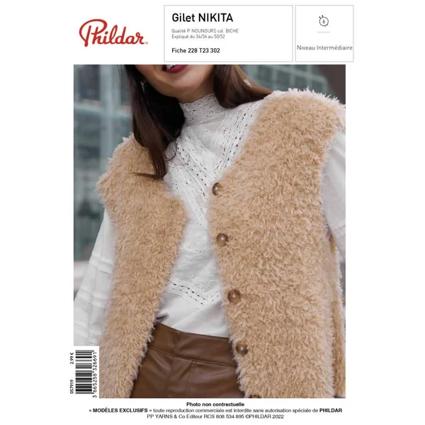 E-MODELE FEMME - GILET NIKITA - PHILDAR