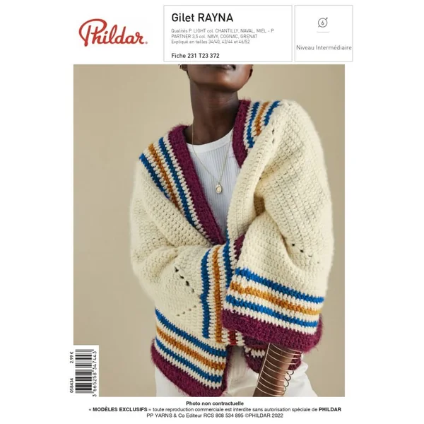 E-MODELE FEMME - GILET RAYNA - PHILDAR