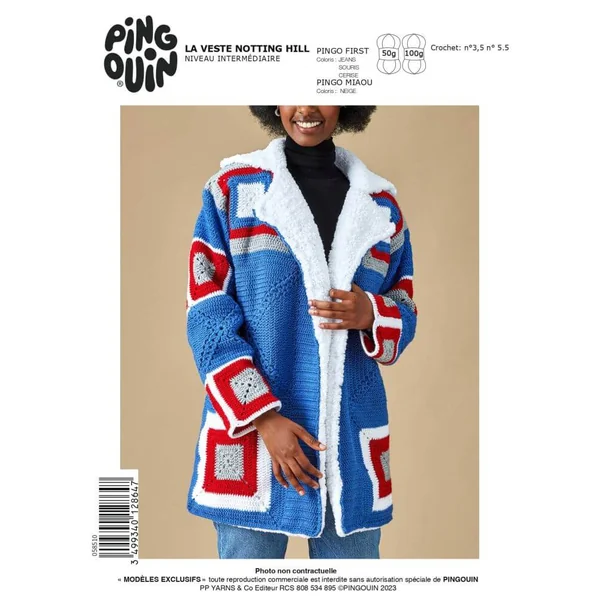 E-MODELE FEMME - VESTE NOTHING HILL - PINGOUIN