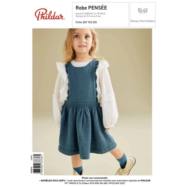 E-MODELE FILLE - ROBE PENSEE - PHILDAR