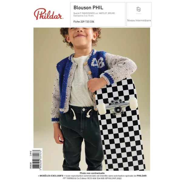 E-MODELE GARCON - BLOUSON PHIL - PHILDAR