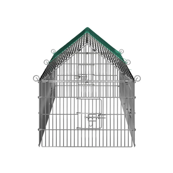 Enclos extérieur toit vert enclos poule parc poule enclos maille soudée