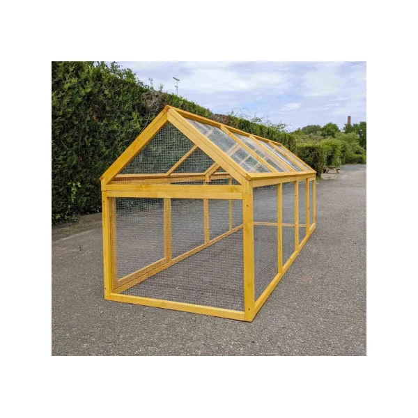 Enclos grillagé pour poule enclos extérieur en bois pour poule 280 cm