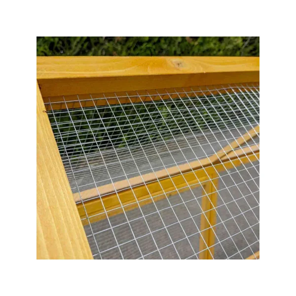 Enclos grillagé pour poule enclos extérieur en bois pour poule 280 cm