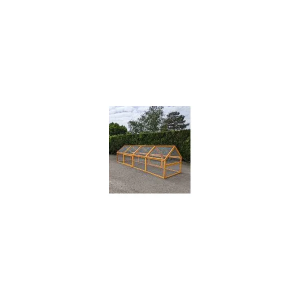 Enclos grillagé pour poule enclos extérieur en bois pour poule 400 cm