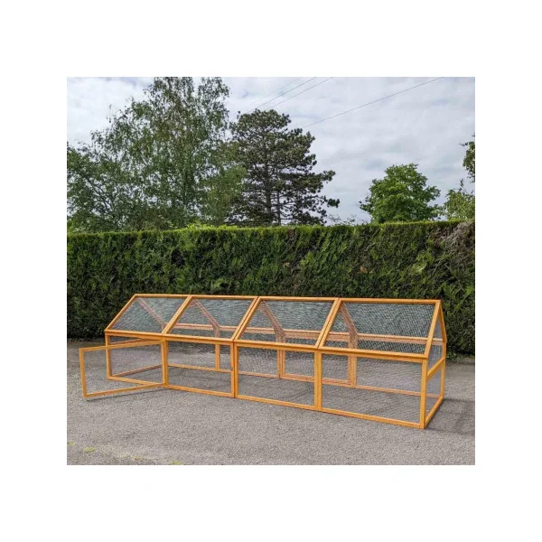 Enclos grillagé pour poule enclos extérieur en bois pour poule 400 cm