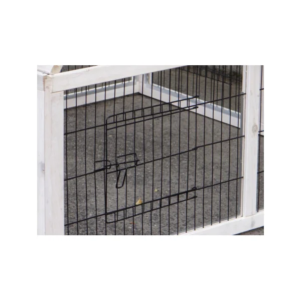 Enclos lapin blanc bandes anti-rongement parc rongeur maille anti renard
