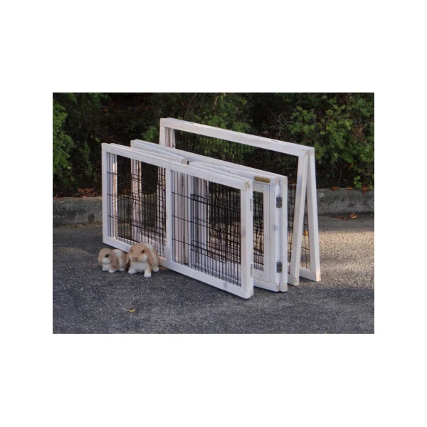 Enclos lapin blanc bandes anti-rongement parc rongeur maille anti renard