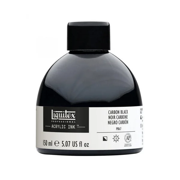 Encre acrylique extra-fine Ink Noir carbone 150ml
